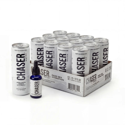 Chaser Water Bundle - Hydration Drops + 12-Pack (12oz Cans)