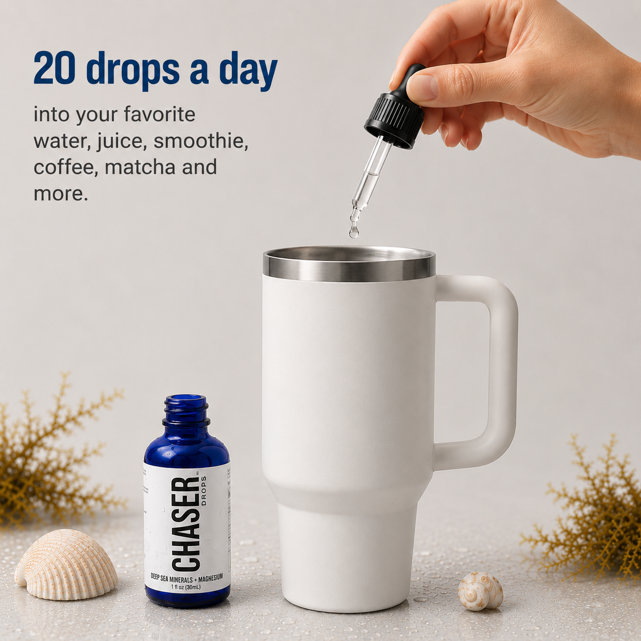Chaser Drops. Magnesium + Deep Sea Minerals