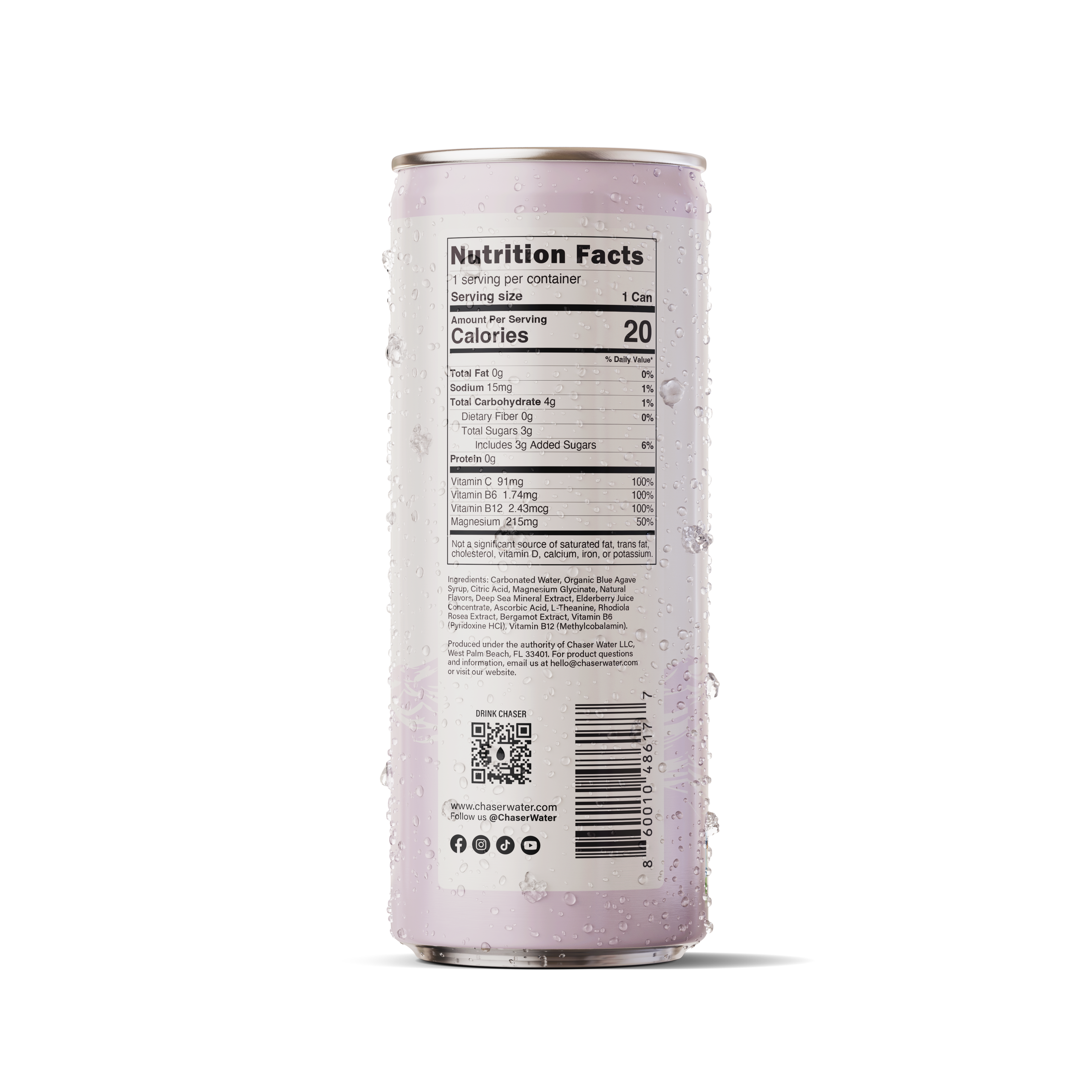 Chaser Water Elderberry + Bergamot