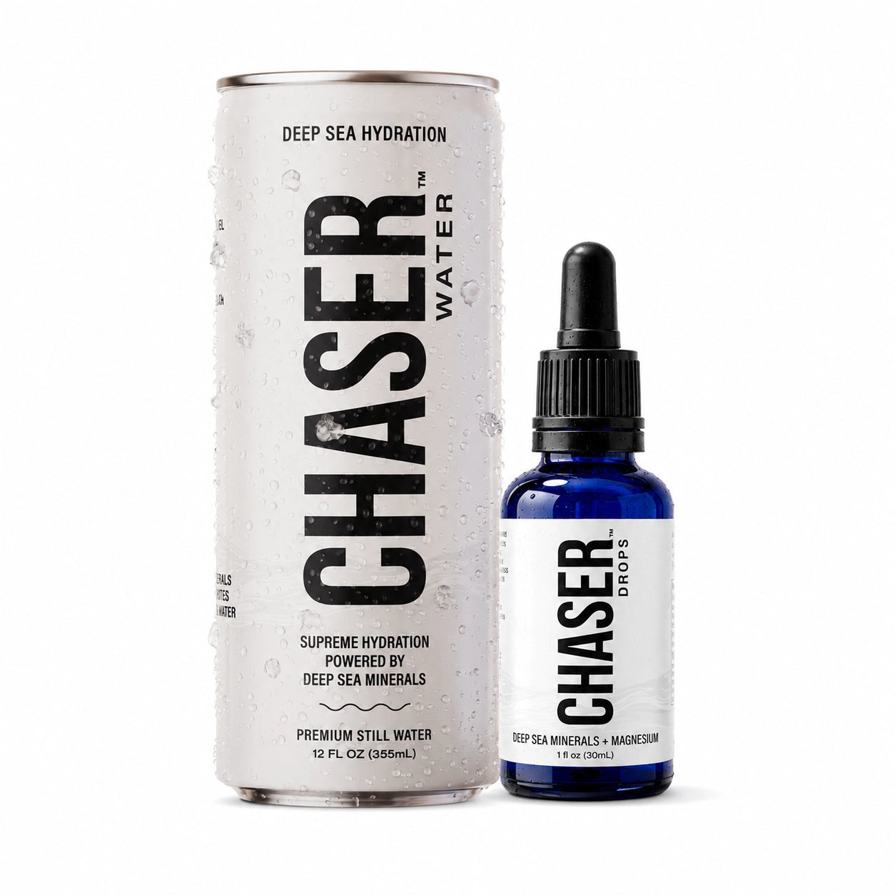 Chaser Water Bundle - Chaser Drops + 12-Pack (12oz Cans)