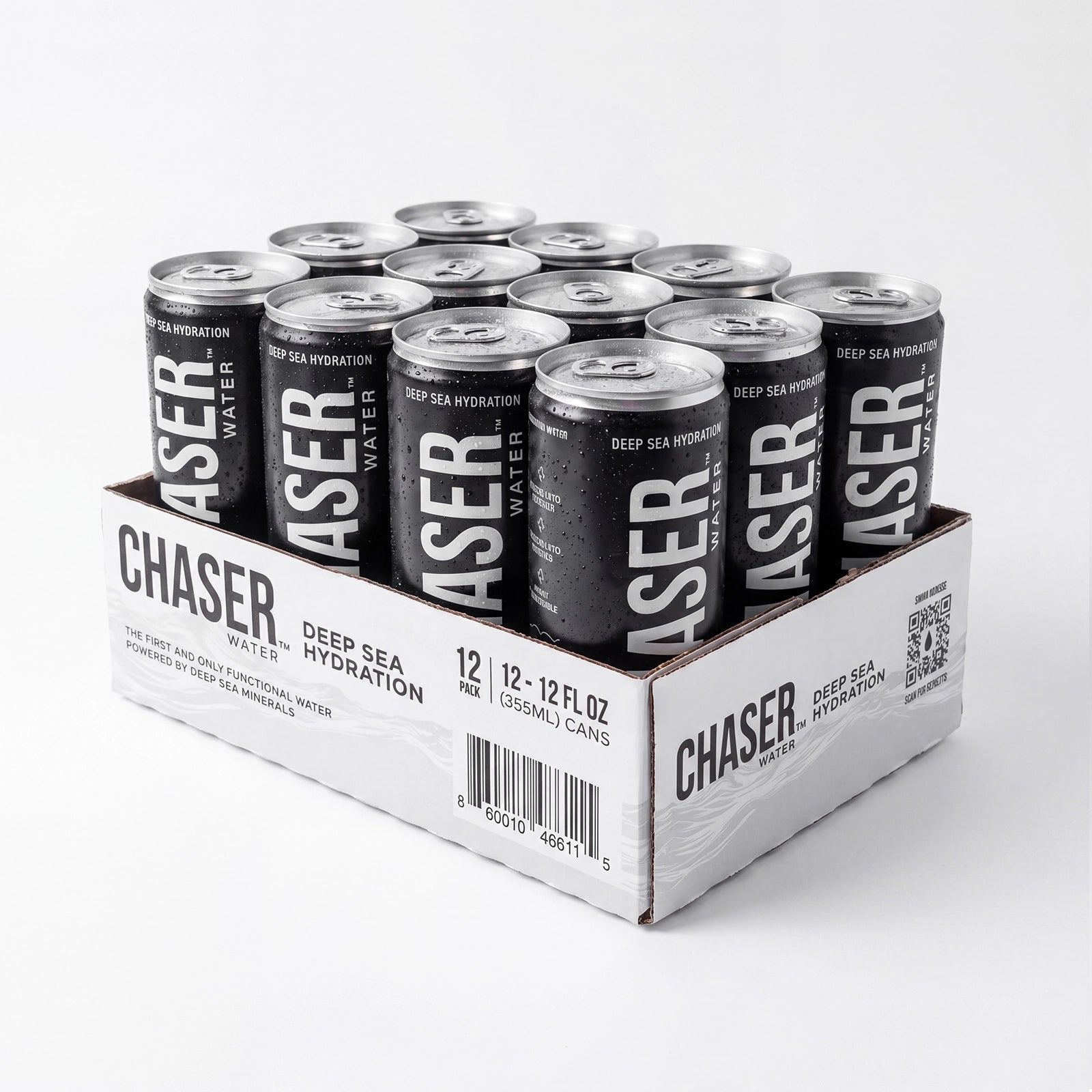 Chaser Sparkling Water - 12-Pack (12oz Cans)